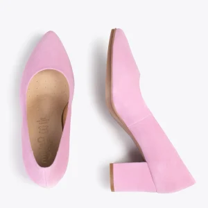 MiMaO ShopOnline URBAN S – Chaussures à Talon Moyen En Daim ROSE 11