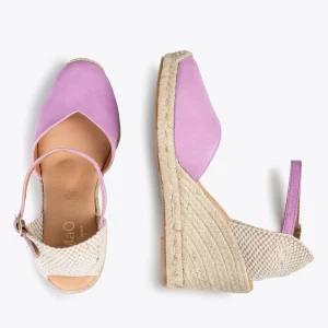 MiMaO ShopOnline NERJA – Espadrilles à Talon Haut MAUVE 10