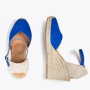 MiMaO ShopOnline NERJA – Espadrilles à Talon Haut BLEU ROI 10