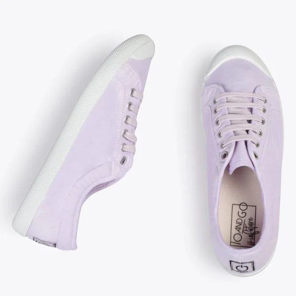 MiMaO ShopOnline BAOBAB – Tennis à Lacets En Toile De Coton De IO&GO LILA 3