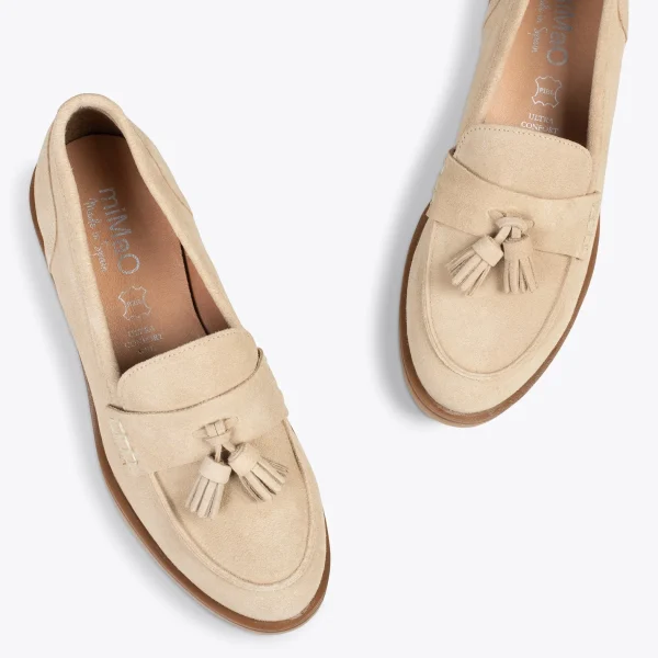 MiMaO ShopOnline CASTELLANO – Mocassins à Glands BEIGE 3