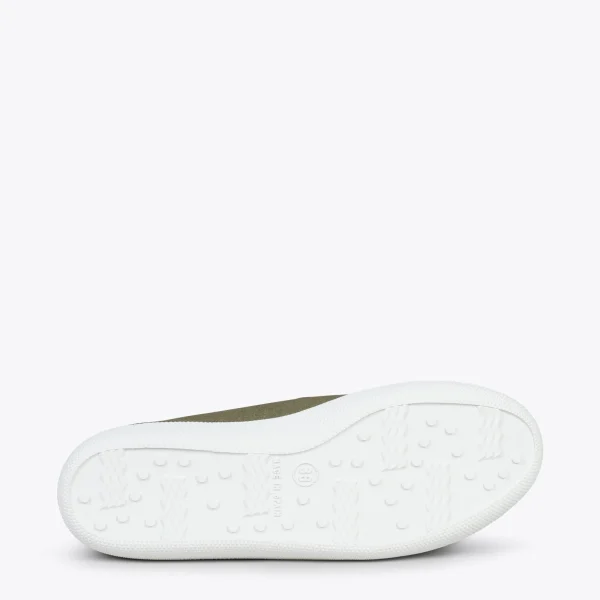 MiMaO ShopOnline BAOBAB – Tennis à Lacets En Toile De Coton De IO&GO KAKI 6