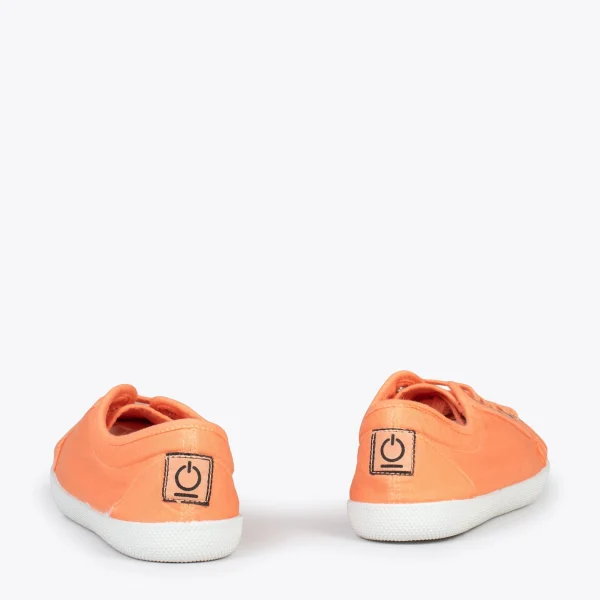 MiMaO ShopOnline BAOBAB – Tennis à Lacets En Toile De Coton De IO&GO ORANGE 4