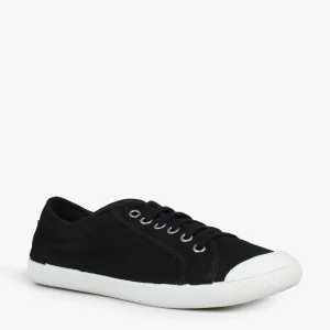 MiMaO ShopOnline BAOBAB – Tennis à Lacets En Toile De Coton De IO&GO NOIR 14