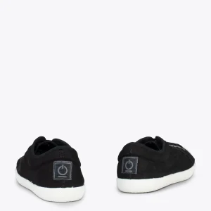 MiMaO ShopOnline BAOBAB – Tennis à Lacets En Toile De Coton De IO&GO NOIR 12
