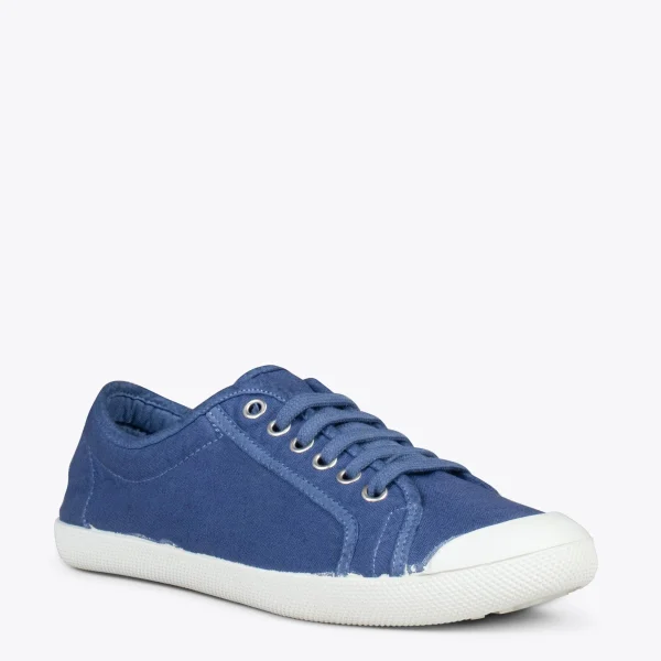 MiMaO ShopOnline BAOBAB – Tennis à Lacets En Toile De Coton De IO&GO BLEU MARINE 5