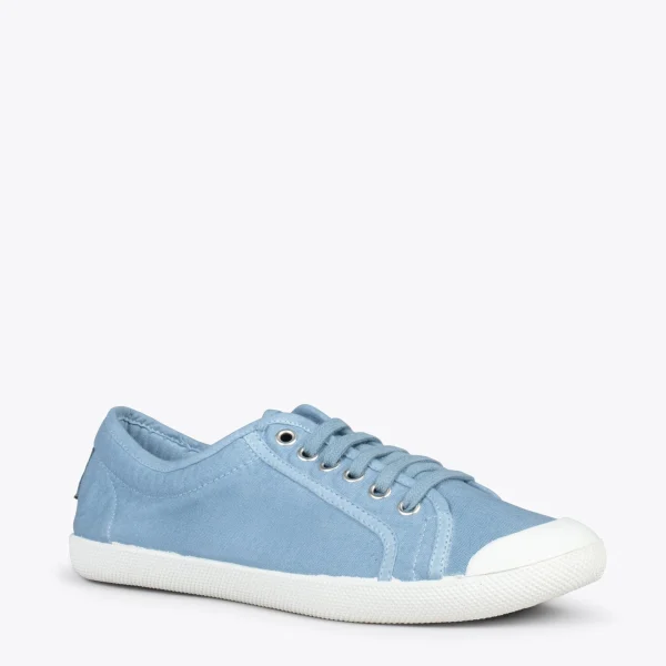 MiMaO ShopOnline BAOBAB – Tennis à Lacets En Toile De Coton De IO&GO BLEU 5