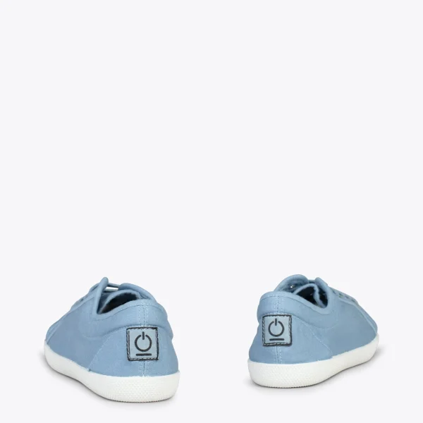 MiMaO ShopOnline BAOBAB – Tennis à Lacets En Toile De Coton De IO&GO BLEU 4