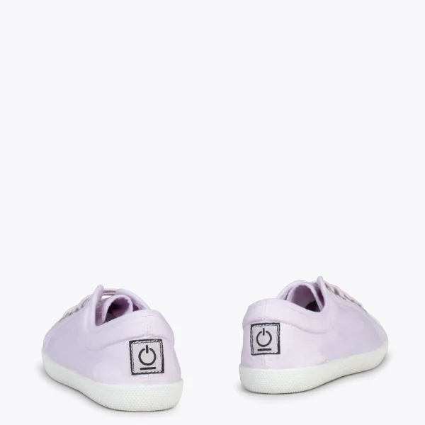 MiMaO ShopOnline BAOBAB – Tennis à Lacets En Toile De Coton De IO&GO LILA 4