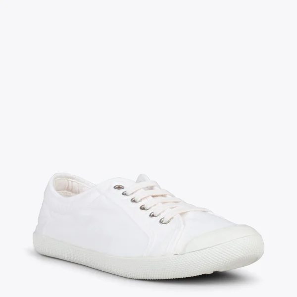 MiMaO ShopOnline BAOBAB – Tennis à Lacets En Toile De Coton De IO&GO BLANC 5