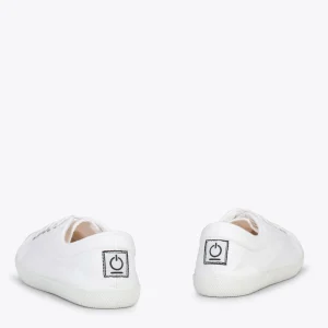 MiMaO ShopOnline BAOBAB – Tennis à Lacets En Toile De Coton De IO&GO BLANC 12