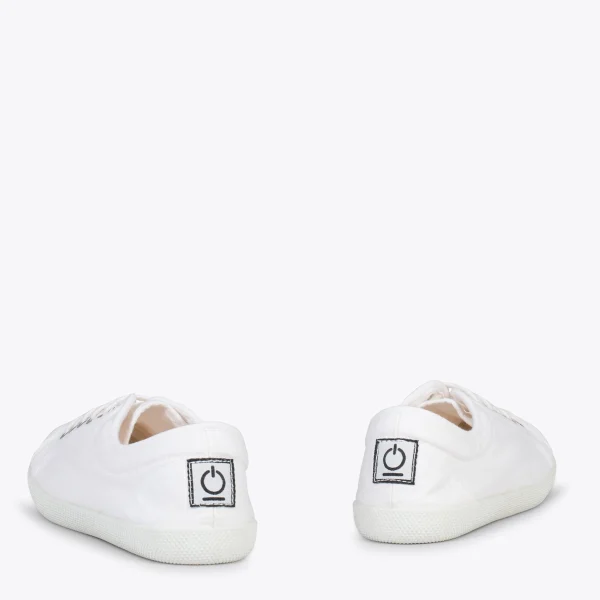 MiMaO ShopOnline BAOBAB – Tennis à Lacets En Toile De Coton De IO&GO BLANC 4