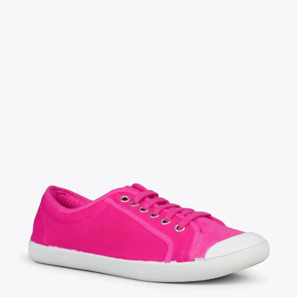 MiMaO ShopOnline BAOBAB – Tennis à Lacets En Toile De Coton De IO&GO FUCHSIA 5