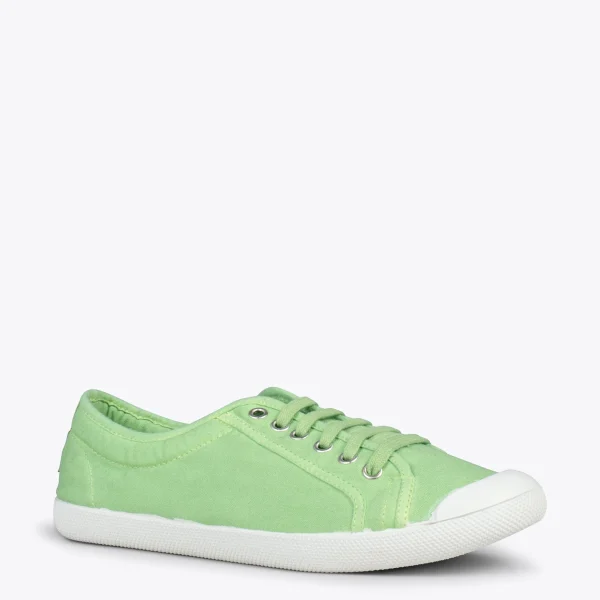 MiMaO ShopOnline BAOBAB – Tennis à Lacets En Toile De Coton De IO&GO VERT 5