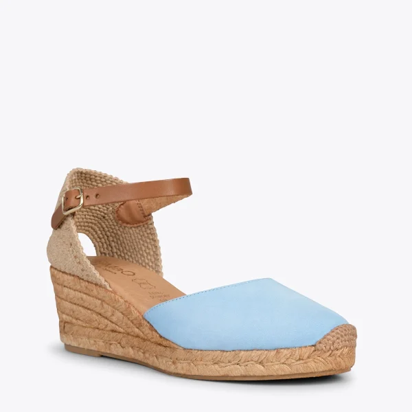 MiMaO ShopOnline ALTEA – Espadrilles à Talon Moyen BLEU 5