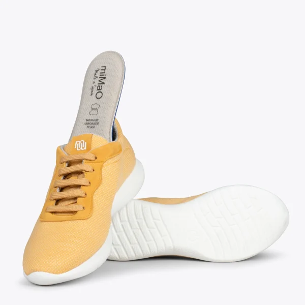 MiMaO ShopOnline YOGA – Baskets En Laine Mérinos JAUNE 6