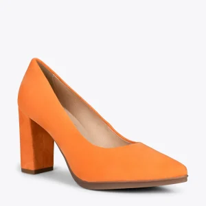 MiMaO ShopOnline URBAN – Chaussures à Talon Haut En Daim ORANGE 15