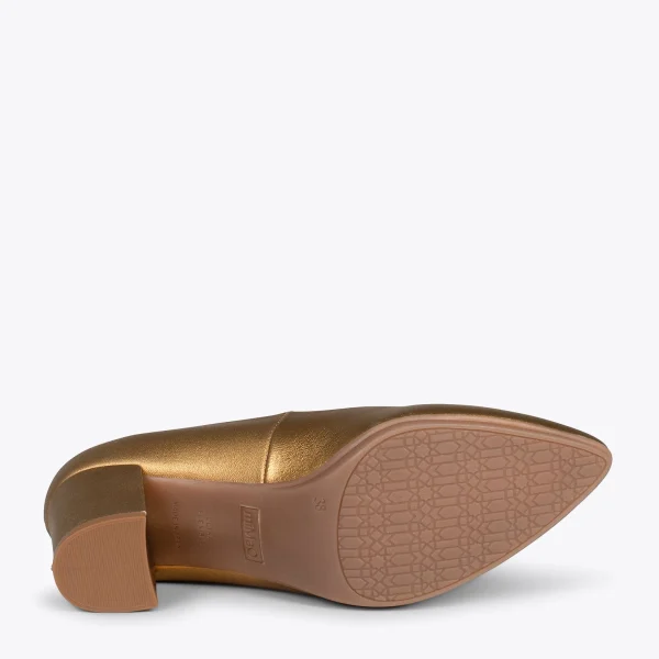 MiMaO ShopOnline URBAN S SPLASH – Chaussures à Talon Moyen BRONZE Métallisé 6