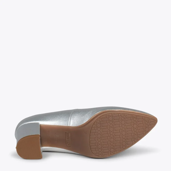 MiMaO ShopOnline URBAN S SPLASH – Chaussures à Talon Moyen ARGENTÉ Métallisé 6