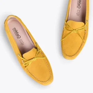 MiMaO ShopOnline BOUCLE – Mocassins Pour Femme à Semelle Amovible JAUNE 11