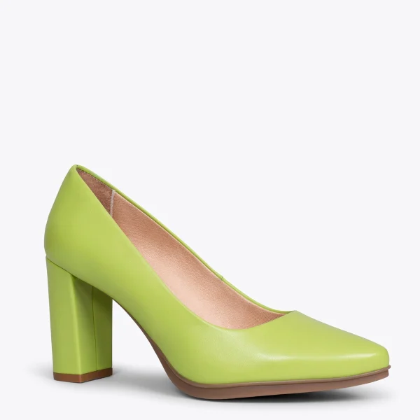 MiMaO ShopOnline URBAN SOIRÉE – Chaussures à Talon Haut En Cuir Nappa VERT PISTACHE 5
