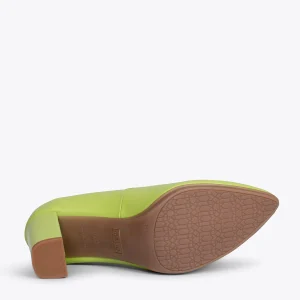 MiMaO ShopOnline URBAN SOIRÉE – Chaussures à Talon Haut En Cuir Nappa VERT PISTACHE 17