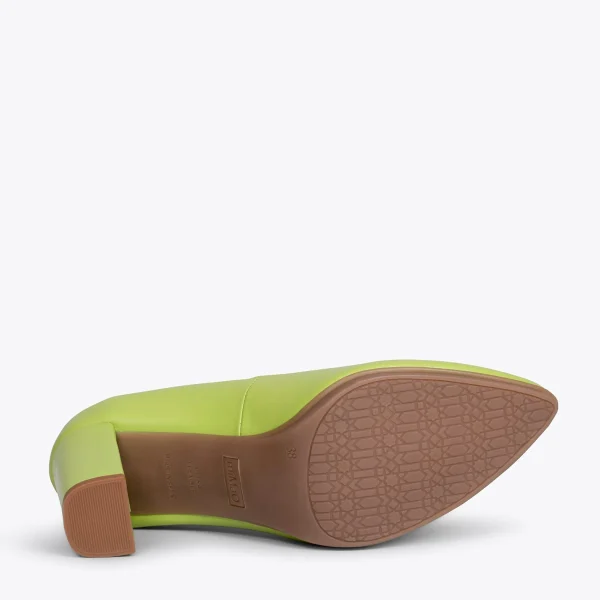 MiMaO ShopOnline URBAN SOIRÉE – Chaussures à Talon Haut En Cuir Nappa VERT PISTACHE 6