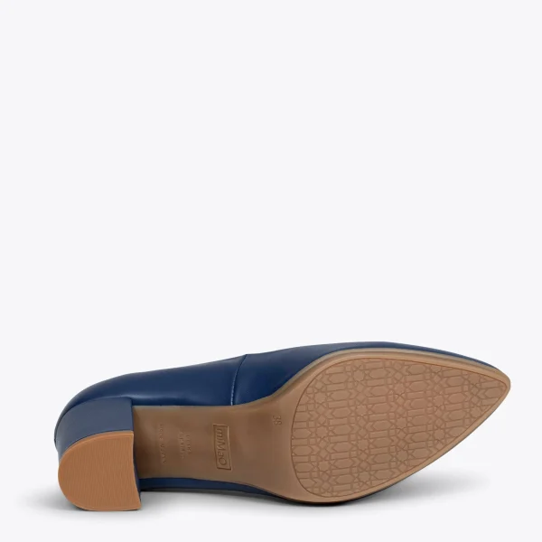MiMaO ShopOnline URBAN S SOIRÉE – Chaussures à Talon Moyen En Cuir Nappa BLEU MARINE 6