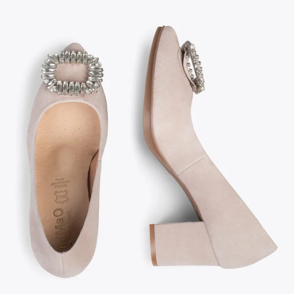 MiMaO ShopOnline URBAN S BIJOU – Chaussures à Talon Strass NUDE 3
