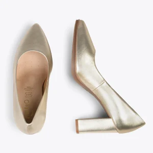 MiMaO ShopOnline URBAN SPLASH – Chaussures à Talon Haut En Cuir DORÉ Métallisé 11