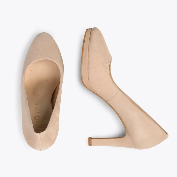 MiMaO ShopOnline PLATEFORME – Escarpins à Talon Haut Et Plateforme CAMEL 3