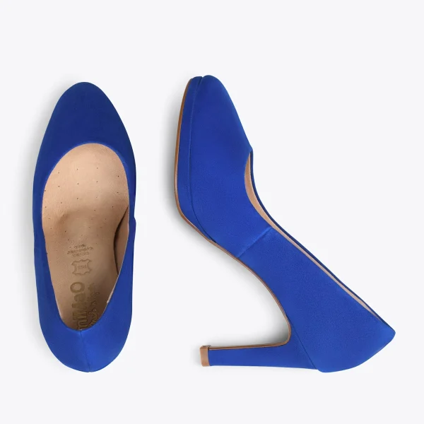 MiMaO ShopOnline PLATEFORME – Escarpins à Talon Haut Et Plateforme BLEU ROI 3