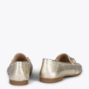 MiMaO ShopOnline STYLE – Mocassins En Cuir Avec Détail Métallique PLATINE 12