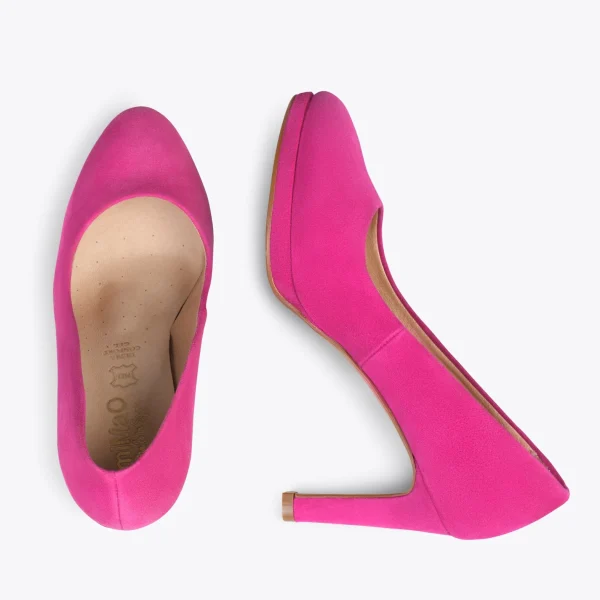 MiMaO ShopOnline PLATEFORME – Escarpins à Talon Haut Et Plateforme FUCHSIA 3
