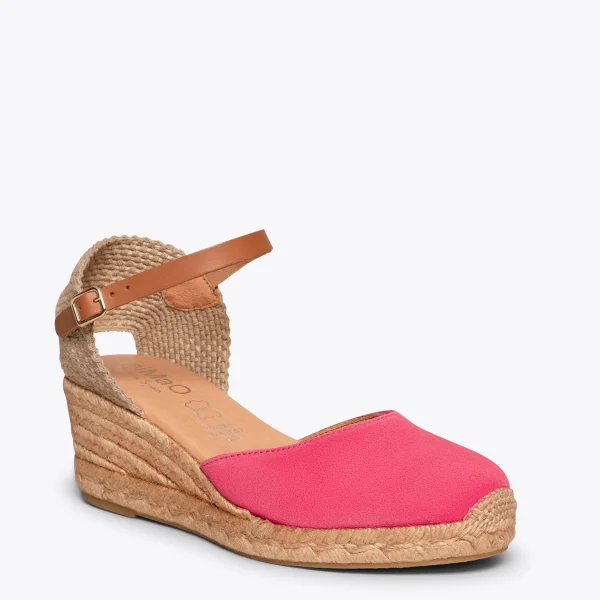 MiMaO ShopOnline ALTEA – Espadrilles à Talon Moyen FUCHSIA 5