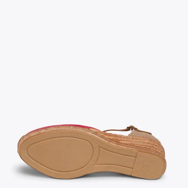 MiMaO ShopOnline ALTEA – Espadrilles à Talon Moyen FUCHSIA 6