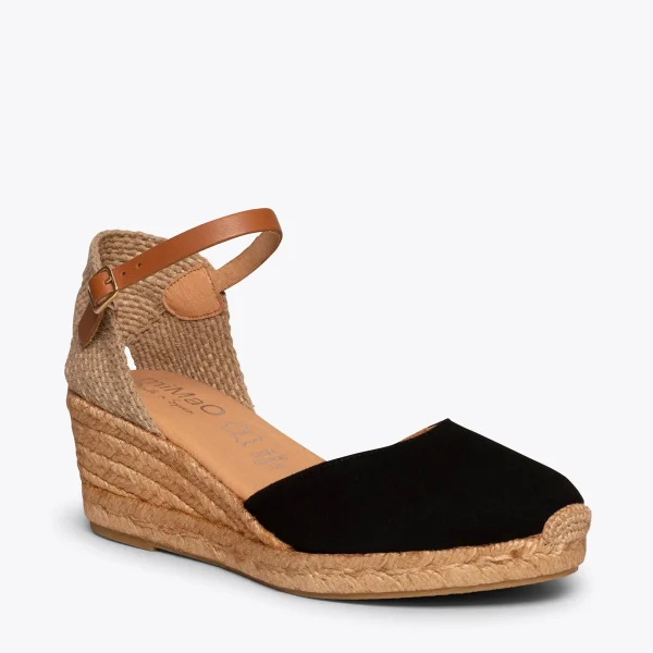 MiMaO ShopOnline ALTEA – Espadrilles à Talon Moyen NOIR 5