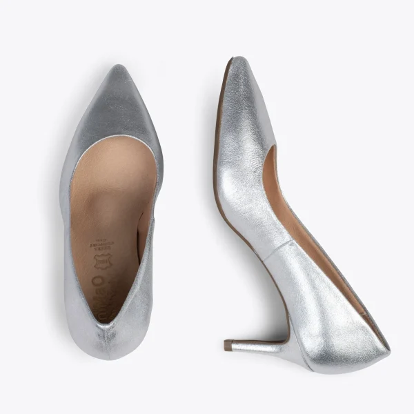 MiMaO ShopOnline STILETTO – Chaussures à Talon Aiguille ARGENTÉ Métallisé 3