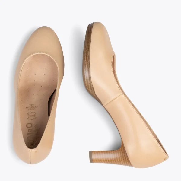 MiMaO ShopOnline VOL – Chaussures BEIGE à Talon Et Plateforme 3