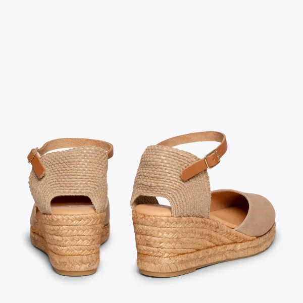 MiMaO ShopOnline ALTEA – Espadrilles à Talon Moyen NUDE 4