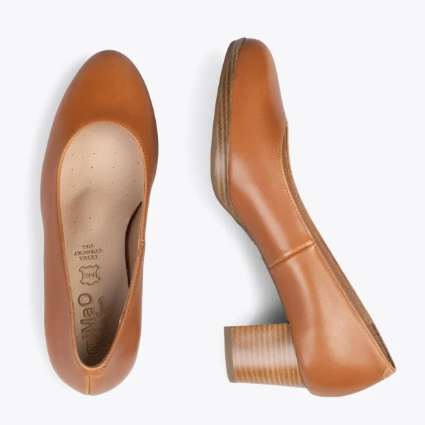 MiMaO ShopOnline VOL S – Chaussures à Talon Et Plateforme MARRON 3