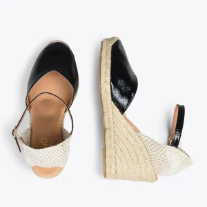 MiMaO ShopOnline NERJA VERNI – Espadrilles Compensées Talon Haut Avec Boucle NOIR 11