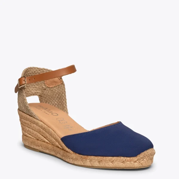 MiMaO ShopOnline ALTEA – Espadrilles à Talon Moyen BLEU MARINE 5