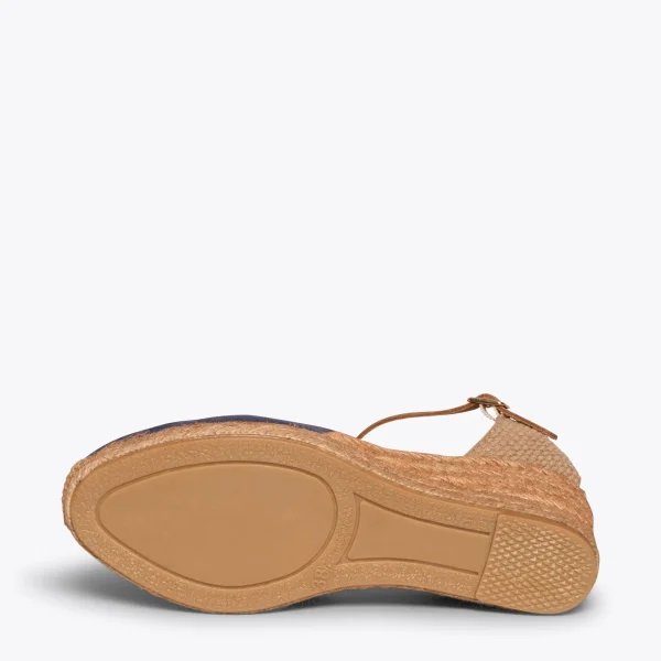 MiMaO ShopOnline ALTEA – Espadrilles à Talon Moyen BLEU MARINE 6