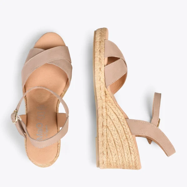 MiMaO ShopOnline CALPE – Espadrilles Artisanales à Lanières Et Boucle NUDE 3