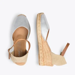 MiMaO ShopOnline ALTEA – Espadrilles à Talon Moyen ARGENTÉ 10