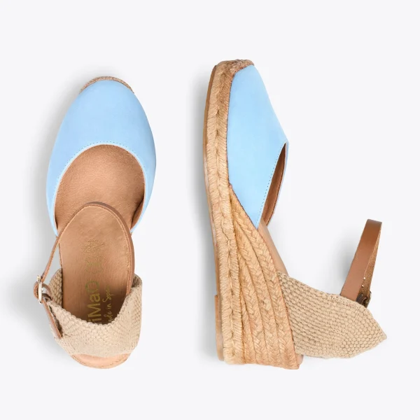 MiMaO ShopOnline ALTEA – Espadrilles à Talon Moyen BLEU 3