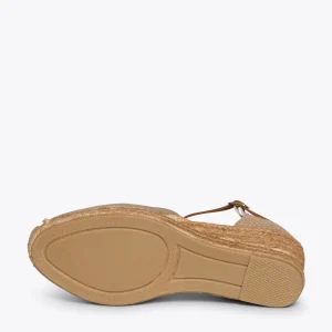 MiMaO ShopOnline ALTEA – Espadrilles à Talon Moyen DORÉ 16