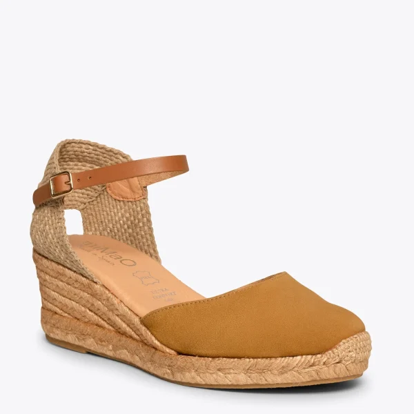 MiMaO ShopOnline ALTEA – Espadrilles à Talon Moyen COGNAC 5