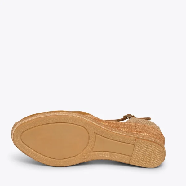 MiMaO ShopOnline ALTEA – Espadrilles à Talon Moyen COGNAC 6